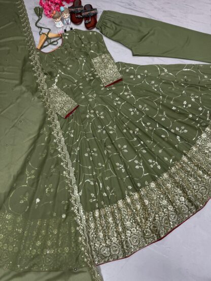 PD1074 FANCY ANARKALI GOWN DUPATTA & BOTTOM SET SUPPLIER BEST QUALITY PAKISTANI SUITS, ONLINE SHOPPING SUITS, PAKISTANI SALWAR KAMEEZ, PAKISTANI SUITS AT MANUFACTURER PRICE, PAKISTANI SUITS BEST PRICE, PAKISTANI SUITS IN SURAT, PAKISTANI SUITS ONLINE SHOPPING, PD1074 FANCY ANARKALI GOWN  PD, PLAZZO, READYMADE, Single, Suits, THE LIBAS COLLECTION