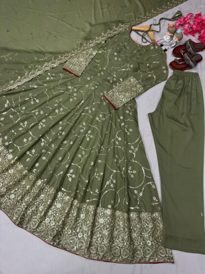 PD1074 FANCY ANARKALI GOWN DUPATTA & BOTTOM SET SUPPLIER BEST QUALITY PAKISTANI SUITS, ONLINE SHOPPING SUITS, PAKISTANI SALWAR KAMEEZ, PAKISTANI SUITS AT MANUFACTURER PRICE, PAKISTANI SUITS BEST PRICE, PAKISTANI SUITS IN SURAT, PAKISTANI SUITS ONLINE SHOPPING, PD1074 FANCY ANARKALI GOWN  PD, PLAZZO, READYMADE, Single, Suits, THE LIBAS COLLECTION