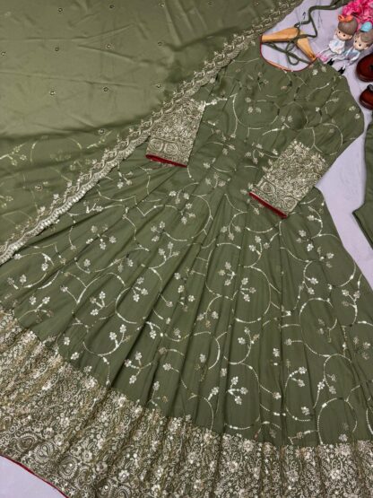 PD1074 FANCY ANARKALI GOWN DUPATTA & BOTTOM SET SUPPLIER BEST QUALITY PAKISTANI SUITS, ONLINE SHOPPING SUITS, PAKISTANI SALWAR KAMEEZ, PAKISTANI SUITS AT MANUFACTURER PRICE, PAKISTANI SUITS BEST PRICE, PAKISTANI SUITS IN SURAT, PAKISTANI SUITS ONLINE SHOPPING, PD1074 FANCY ANARKALI GOWN  PD, PLAZZO, READYMADE, Single, Suits, THE LIBAS COLLECTION