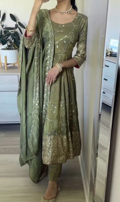 PD1074 FANCY ANARKALI GOWN DUPATTA & BOTTOM SET SUPPLIER BEST QUALITY PAKISTANI SUITS, ONLINE SHOPPING SUITS, PAKISTANI SALWAR KAMEEZ, PAKISTANI SUITS AT MANUFACTURER PRICE, PAKISTANI SUITS BEST PRICE, PAKISTANI SUITS IN SURAT, PAKISTANI SUITS ONLINE SHOPPING, PD1074 FANCY ANARKALI GOWN  PD, PLAZZO, READYMADE, Single, Suits, THE LIBAS COLLECTION