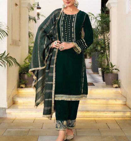 PD1075 VISCOSE VELVET TOP BOTTOM DUPATTA ONLINE SHOPPING