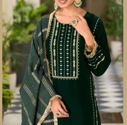 PD1075 VISCOSE VELVET TOP BOTTOM DUPATTA ONLINE SHOPPING - Image 5