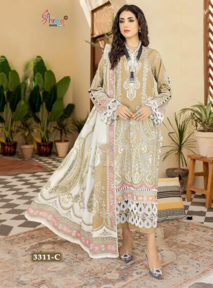 SHREE FABS FIRDOUS EXCLUSIVE COLLECTION VOL-31 3311 C PAKISTANI SUITS