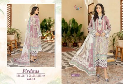 SHREE FABS FIRDOUS EXCLUSIVE COLLECTION VOL-31 3311 D PAKISTANI SUITS