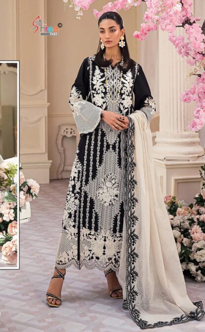 SHREE FABS S 951 BLACK PAKISTANI SUITS ONLINE INDIA