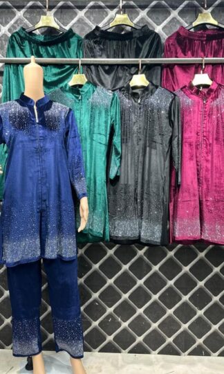 THE LIBAS PARTY WEAR VELVET CO ORD SET ONLINE WHOLESALETHE LIBAS PARTY WEAR VELVET CO ORD SET ONLINE WHOLESALE