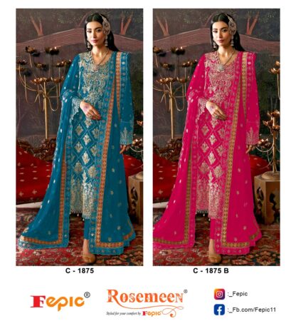FEPIC ROSEMEEN C 1875 B PAKISTANI SUITS FEPIC ROSEMEEN C 1875 B PAKISTANI SUITS, PAKISTANI SUITS ONLINE, PAKISTANI SUITS SINGLE PIECE, PAKISTANI SUITS VELVET SUITS, SALWAR KAMEEZ WHOLESALER  FEPIC ROSEMEEN, Uncategorized
