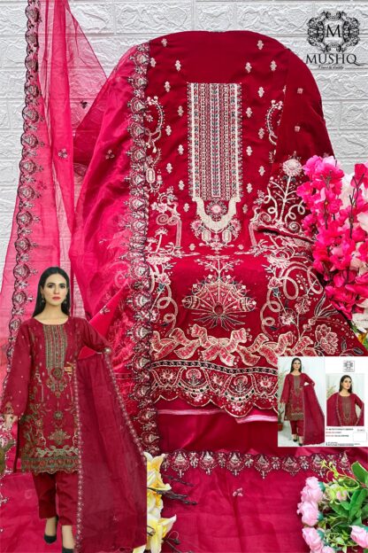 MUSHQ M 280 A PAKISTANI VELVET SUITS AT BEST PRICE