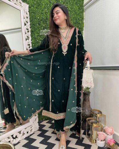 LG 1894 GREEN SALWAR KAMEES ONLINE SHOPPING