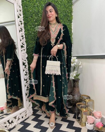 LG 1894 GREEN SALWAR KAMEES ONLINE SHOPPING