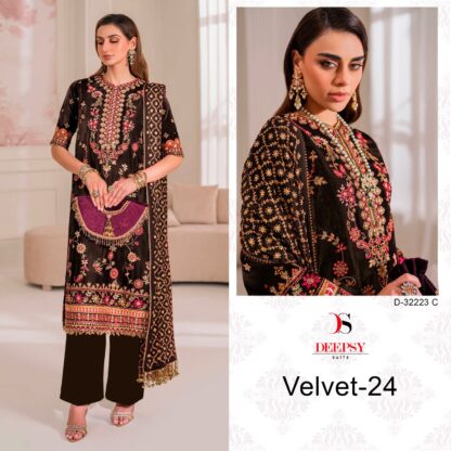 DEEPSY SUITS 32223 C VELVET VOL 24 SALWAR KAMEEZ