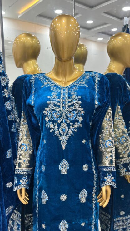 ZF 402 VELVET DESIGNER SALWAR KAMEEZ ONLINE