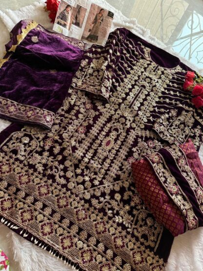 ZIAAZ DESIGN 652 PAKISTANI SUITS IN SINGLE PIECE - Image 2