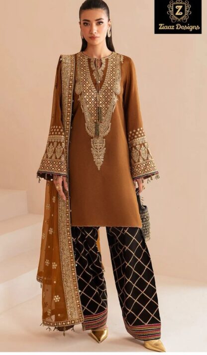 ZIAAZ DESIGN 687 SEMI STITCHED PAKISTANI SALWAR KAMEEZ ONLINE BEST QUALITY PAKISTANI SUITS, PAKISTANI SUITS AT MANUFACTURER PRICE, PAKISTANI SUITS BEST PRICE, PAKISTANI SUITS COLLECTION, PAKISTANI SUITS ONLINE SHOPPING, PAKISTANI SUITS ONLINE SHOPPING IN INDIA, PAKISTANI SUITS WHOLESALE, ZIAAZ DESIGN 687 SEMI STITCHED  FEPIC ROSEMEEN, JIHAN, Pakistani Suits, Salwar Kameez, Single, Suits, ZIAAZ DESIGNS