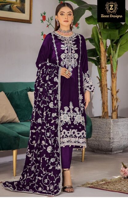 ZIAAZ DESIGN 689 D SEMI STITCHED PAKISTANI SUITS SALE IN SURAT