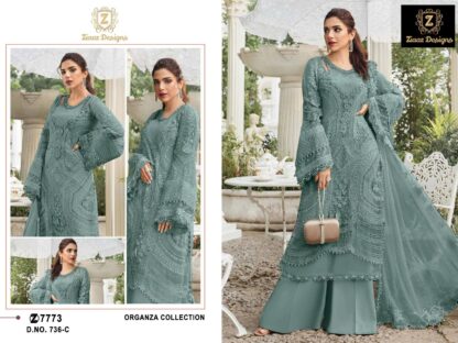 ZIAAZ DESIGN 736 C SEMI STITCHED ORGANZA BEST PAKISTANI SUITS SUPPLIER BEST QUALITY PAKISTANI SUITS, PAKISTANI SUITS AT MANUFACTURER PRICE, PAKISTANI SUITS BEST PRICE, PAKISTANI SUITS COLLECTION, PAKISTANI SUITS ONLINE SHOPPING, PAKISTANI SUITS ONLINE SHOPPING IN INDIA, PAKISTANI SUITS WHOLESALE, ZIAAZ DESIGN 736 C SEMI STITCHED ORGANZA  FEPIC ROSEMEEN, JIHAN, Pakistani Suits, Salwar Kameez, Single, Suits, ZIAAZ DESIGNS