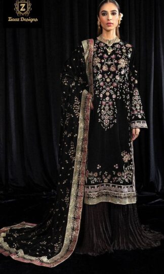 ZIAAZ DESIGNS 679 VELVET LUXURY PAKISTANI SUITS ONLINE SUPPLIERZIAAZ DESIGNS 679 VELVET LUXURY PAKISTANI SUITS ONLINE SUPPLIER