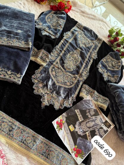 ZIAAZ DESIGNS 690 VELVET SUITS FOR WINTER