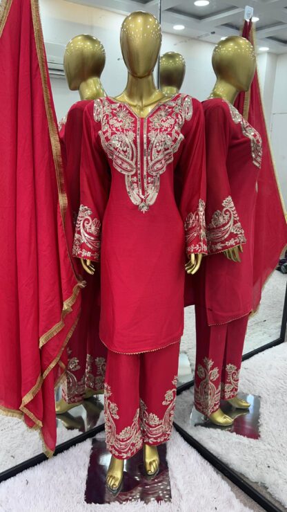 ZSR 3097 CHINONO TOP BOTTOM & DUPATTA ONLINE WHOLESALE - Image 4