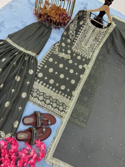 WOMEN PD 1078 MEHNDI SUITS LATEST COLLECTION