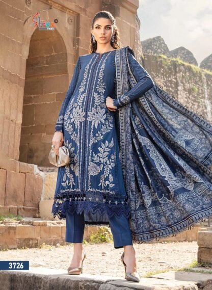 SHREE FABS 3726 MARIYA B EXCLUSIVE COLLECTION VOL 12 PAKISTANI SUITS BEST QUALITY PAKISTANI SUITS, ONLINE SHOPPING SUITS, PAKISTANI SALWAR KAMEEZ, PAKISTANI SUITS AT MANUFACTURER PRICE, PAKISTANI SUITS BEST PRICE, PAKISTANI SUITS IN SURAT, PAKISTANI SUITS ONLINE SHOPPING, SHREE FABS 3725 MARIYA B EXCLUSIVE COLLECTION VOL 12 SINGLE  BAREEZE, DRESS MATERIAL, IZNIK, KARACHI SUITS, MULBERRIES DESIGNS, SHREE FABS, Single, Suits