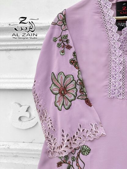 AL ZAIN 272732 PINK PAKISTANI KURTI IN SINGLE PIECE