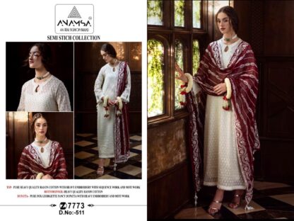 ANAMSA 511 PAKISTANI SUITS LATEST COLLECTION