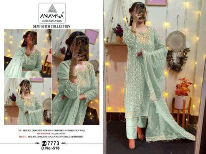 ANAMSA 518 DESIGNER PAKISTANI SUITS ONLINE