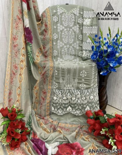 ANAMSA 529 PAKISTANI SUITS LATEST COLLECTION - Image 2