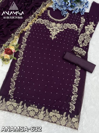 ANAMSA 632 SEMI STITCHED PAKISTANI SUITS FOR WOMEN - Image 3