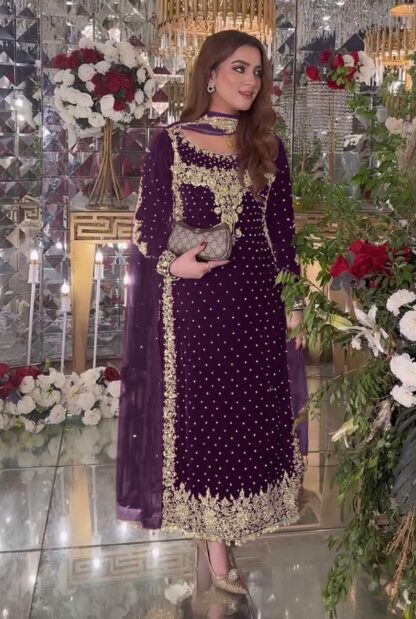 ANAMSA 632 SEMI STITCHED PAKISTANI SUITS FOR WOMEN