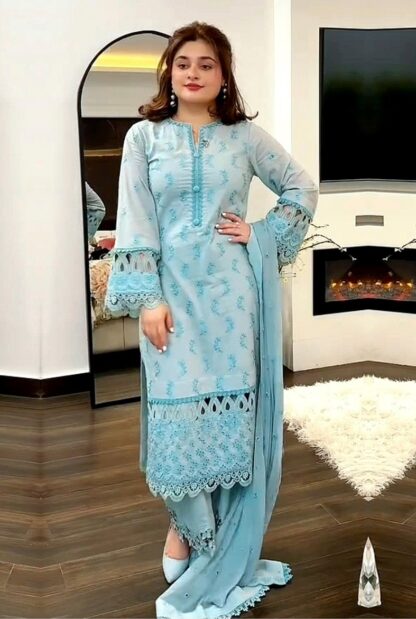 ANAMSA 634 SEMI STITCHED PAKISTANI SUITS ONLINE SUPPLIER