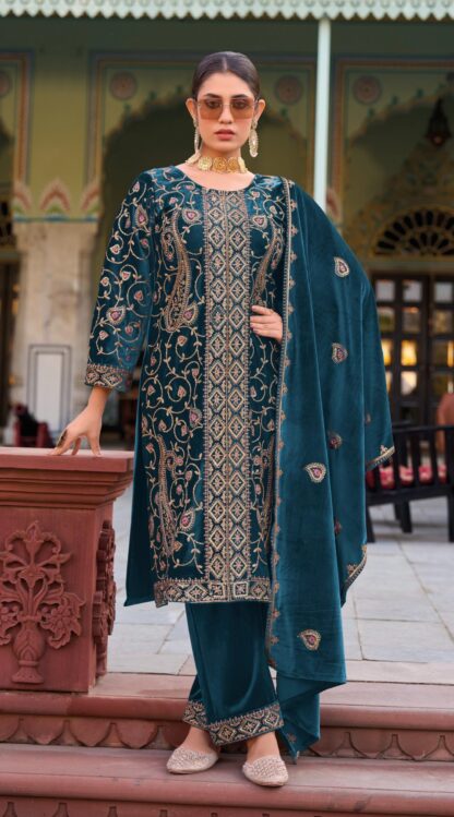 DEEPSY SUITS D 32227 B VELVET SALWAR KAMEEZ FOR WINTER