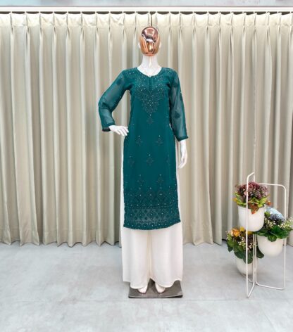 BE 306 GEORGETTE WITH WORK READYMADE KURTI ONLINE