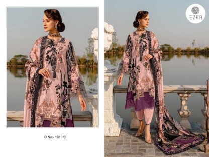EZRA 1010 B PAKISTANI SUITS LATEST COLLECTION EZRA 1010 B, PAKISTANI SUITS WHOLESALER FROM SURAT, SALWAR KAMEEZ WHOLESALE  EZRA, Pakistani Suits, Salwar Kameez, Single, Suits