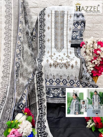 HAZZEL 0107 B BIN SAEED LUXURY LAWN COLLECTION- 4 PAKISTANI SUITS BEST QUALITY PAKISTANI SUITS, DESIGNER SUITS AT WHOLESALE PRICE, HAZZEL 0107 B, HAZZEL NEW LUXURY LAWN, ONLINE SHOPPING SUITS, PAKISTANI SALWAR KAMEEZ, PAKISTANI SALWAR SUITS IN INDIA, PAKISTANI SALWAR SUITS WHOLESALE, PAKISTANI SUITS AT MANUFACTURER PRICE, PAKISTANI SUITS MANUFACTURER IN SURAT, PAKISTANI SUITS WHOLESALER FROM SURAT, SALWAR KAMEEZ WHOLESALER, WHOLESALE SUITS COLLECTION  MAARIA, Pakistani Suits, Salwar Kameez, Suits, THE LIBAS COLLECTION