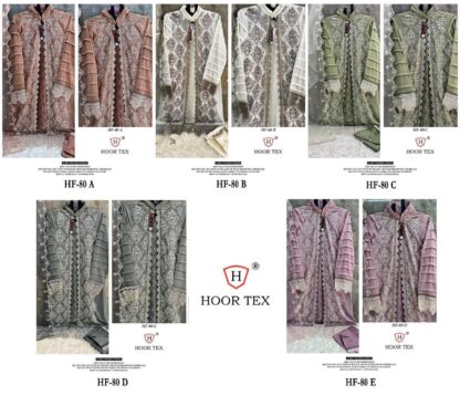 HOOR TEX HF 80 A PAKISTANI SUITS WHOLESALE IN SURAT