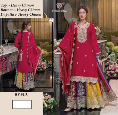 HOOR TEX HF 99 A PAKISTANI SUITS SALE IN SURAT - Image 3