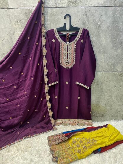 HOOR TEX HF 99 C PAKISTANI SUITS NEW COLLECTION - Image 2