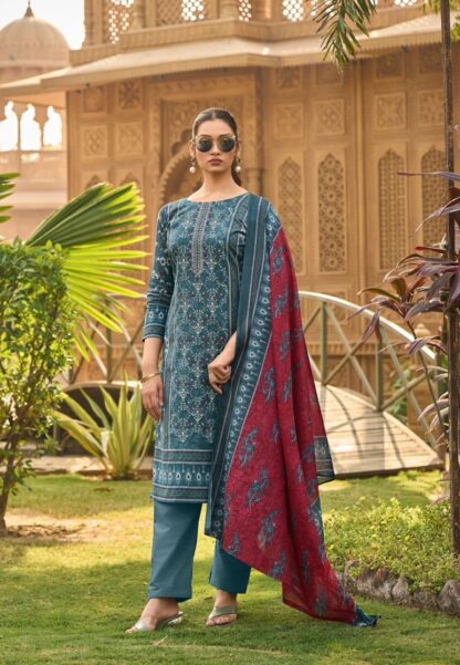 ISHAAL PRINTS 11002 EMBROIDERED VOL 11 PAKISTANI SUITS ONLINE