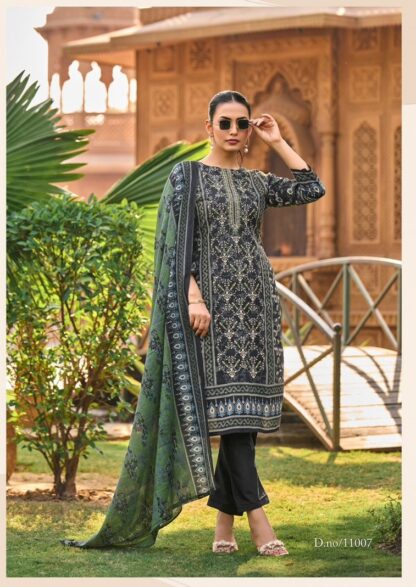 ISHAAL PRINTS 11007 EMBROIDERED VOL 11 PAKISTANI SUITS