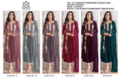 MARYAM 181 A WHOLESALER PAKISTANI SUITS ONLINE