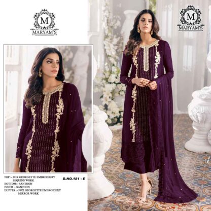 MARYAM 181 E PAKISTANI SALWAR SUITS DESIGN