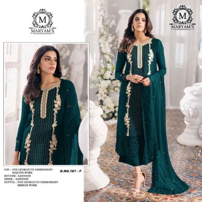 MARYAM 181 F PAKISTANI SUITS ONLINE SUPPLIER