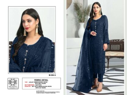 MUSHQ M 294 A PAKISTANI SUITS WHOLESALE