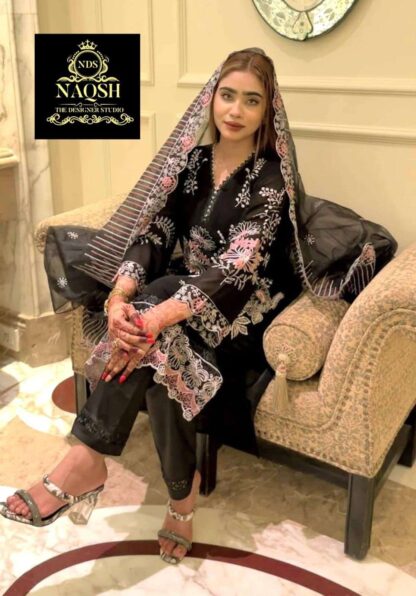 NAQSH 15014 LUXURY PRET FORMAL WEAR PAKISTANI KURTI ONLINE - Image 4