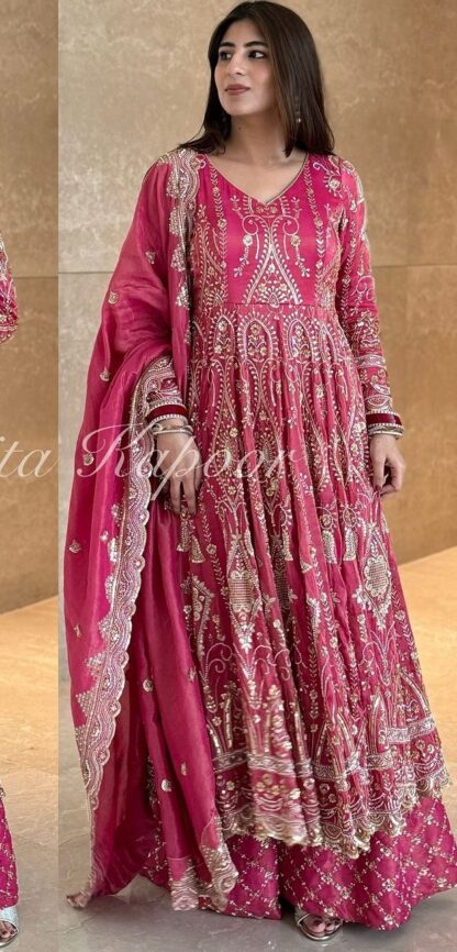 SR 1651 GOWN WITH SHARARA COLLECTION FULLY STITCHED ONLINE BEST QUALITY PAKISTANI SUITS, ONLINE SHOPPING SUITS, PAKISTANI SALWAR KAMEEZ, PAKISTANI SUITS AT MANUFACTURER PRICE, PAKISTANI SUITS BEST PRICE, PAKISTANI SUITS IN SURAT, PAKISTANI SUITS ONLINE SHOPPING, SR 1651 GOWN WITH SHARARA  READYMADE, Single, Suits, THE LIBAS COLLECTION