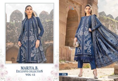 SHREE FABS 3726 MARIYA B EXCLUSIVE COLLECTION VOL 12 PAKISTANI SUITS BEST QUALITY PAKISTANI SUITS, ONLINE SHOPPING SUITS, PAKISTANI SALWAR KAMEEZ, PAKISTANI SUITS AT MANUFACTURER PRICE, PAKISTANI SUITS BEST PRICE, PAKISTANI SUITS IN SURAT, PAKISTANI SUITS ONLINE SHOPPING, SHREE FABS 3725 MARIYA B EXCLUSIVE COLLECTION VOL 12 SINGLE  BAREEZE, DRESS MATERIAL, IZNIK, KARACHI SUITS, MULBERRIES DESIGNS, SHREE FABS, Single, Suits