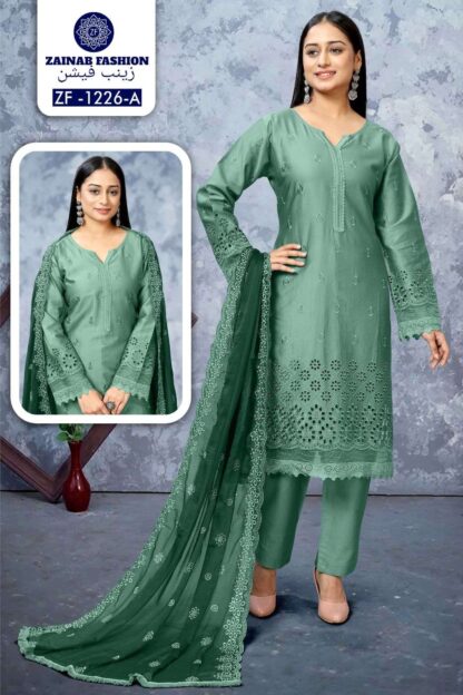 ZAINAB ZF 1226 A FULLY STITCHED PAKISTANI KURTI ONLINE SHOPPING