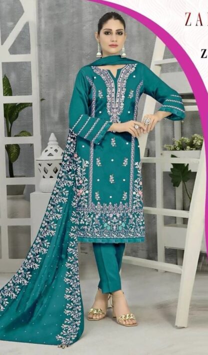 ZARQASH Z 3064 B ORGANZA WHOLESALE OF PAKISTANI SUITS COTTON SUITS, PAKISTANI SUITS ONLINE, PAKISTANI SUITS SINGLE PIECE, SALWAR KAMEEZ ONLINE, ZARQASH Z 3064 B ORGANZA  Pakistani Suits, Salwar Kameez, Single, Suits, ZARQASH